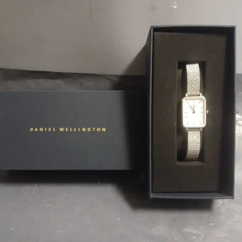 BOXED DANIEL WELLINGTON QUADRO SILVER WATCH