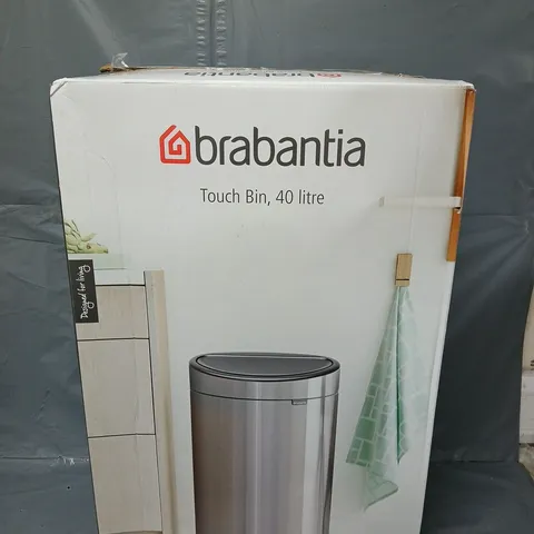 BOXED BRABANTIA TOUCH BIN 40L