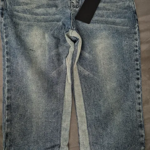 NVLTY VINTAGE FLARE JEANS IN BLUE SIZE 34