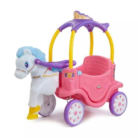 BOXED LITTLE TIKES PRINCESS HORSE & CARRIAGE