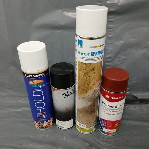 APPROXIMATELY 10 ASSORTED AEROSOL ITEMS TO INCLUDE SPRAY PAINT, SCULPTING SPRAY, PRIMER SPRAY ETC - COLLECTION ONLY