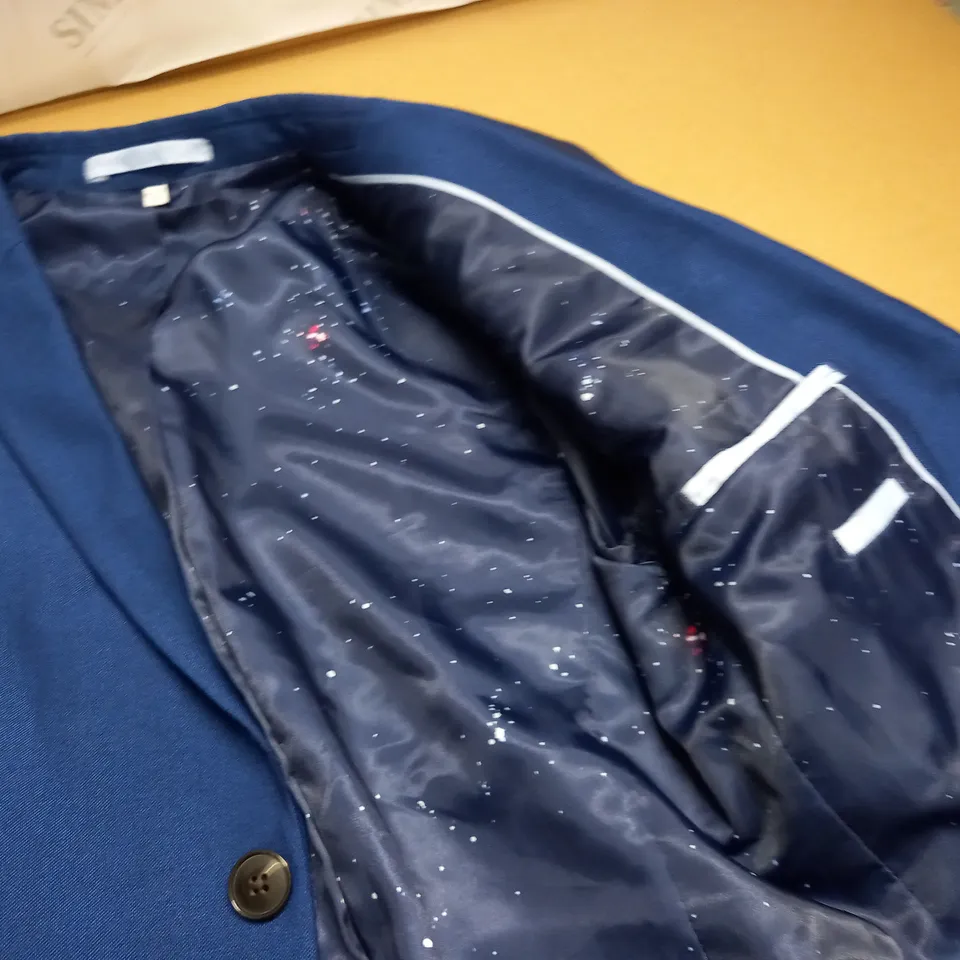 M&S BLUE SUIT JACKET - 11/12 YEARS