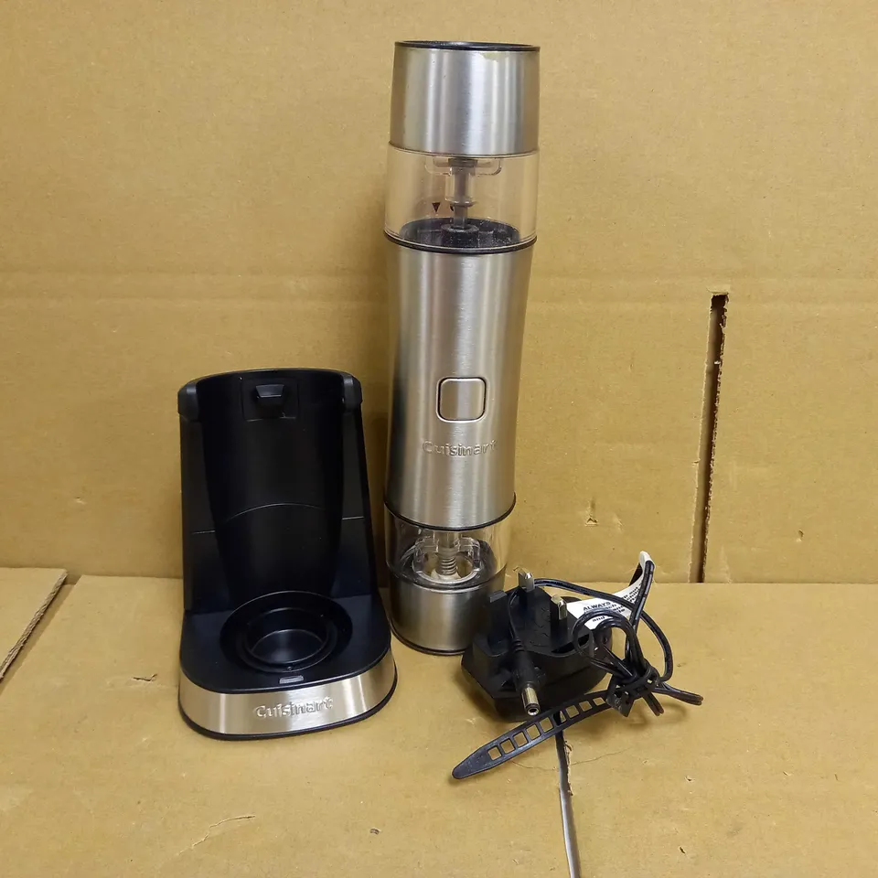 CUISINART RECHARGEABLE SEASONING MILL ELECTRIC SALT & PEPPER GRINDER