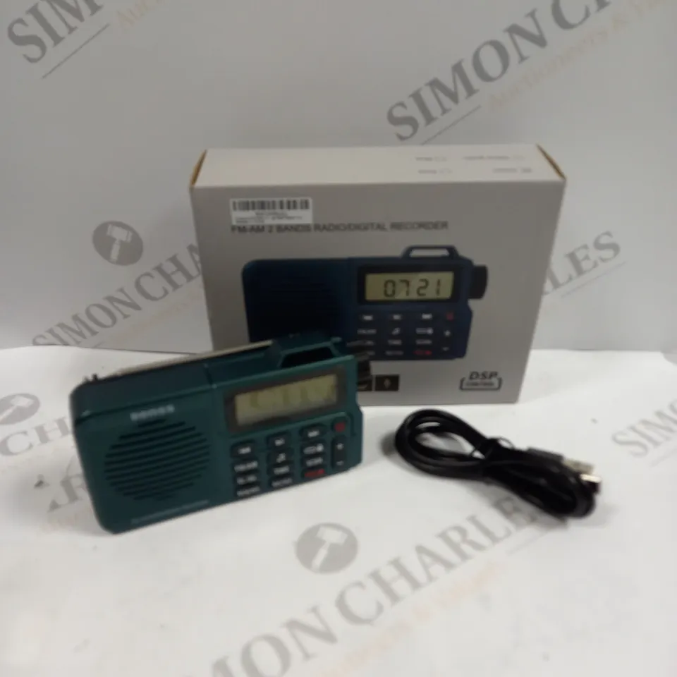 BOXED DSP CONTROL FM-AM 2 BANDS RADIO/DIGITAL RECORDER 