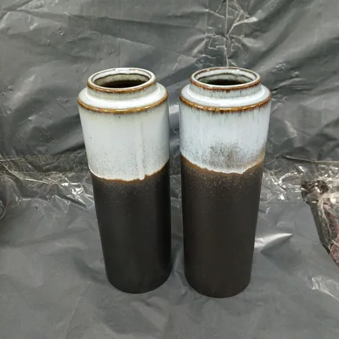 UNBOXED SMALL VASES IN BLUE - COLLECTION ONLY 