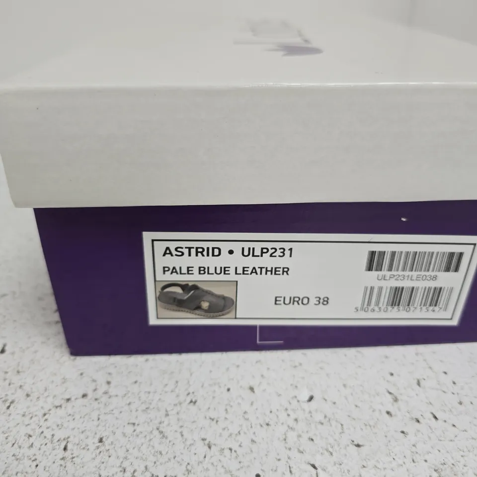 LOTUS ASTRID ULP231 PALE BLUE LEATHER SANDALS – EU 38 