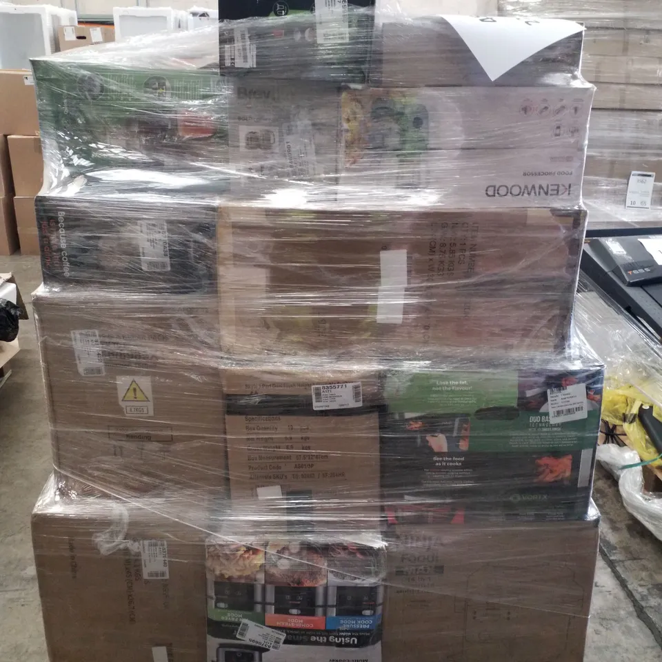 PALLET OF APPROXIMATELY 30 UNPROCESSED RAW RETURN HOUSEHOLD AND ELECTRICAL GOODS TO INCLUDE;