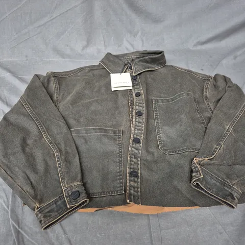 ALLSAINTS NICKY DENIM SHACKET – GOLDEN BLACK, XS