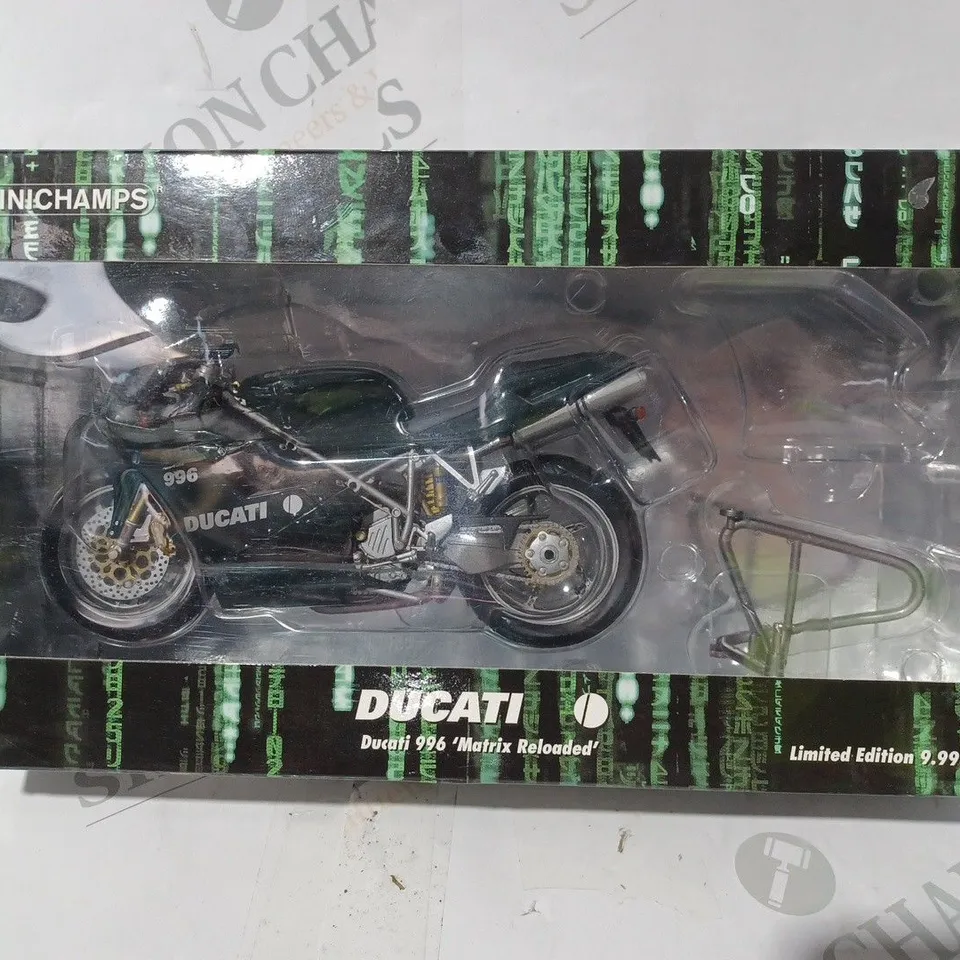 BOXED MINICHAMPS MATRIX RELOADED DUCATI 996 MODEL