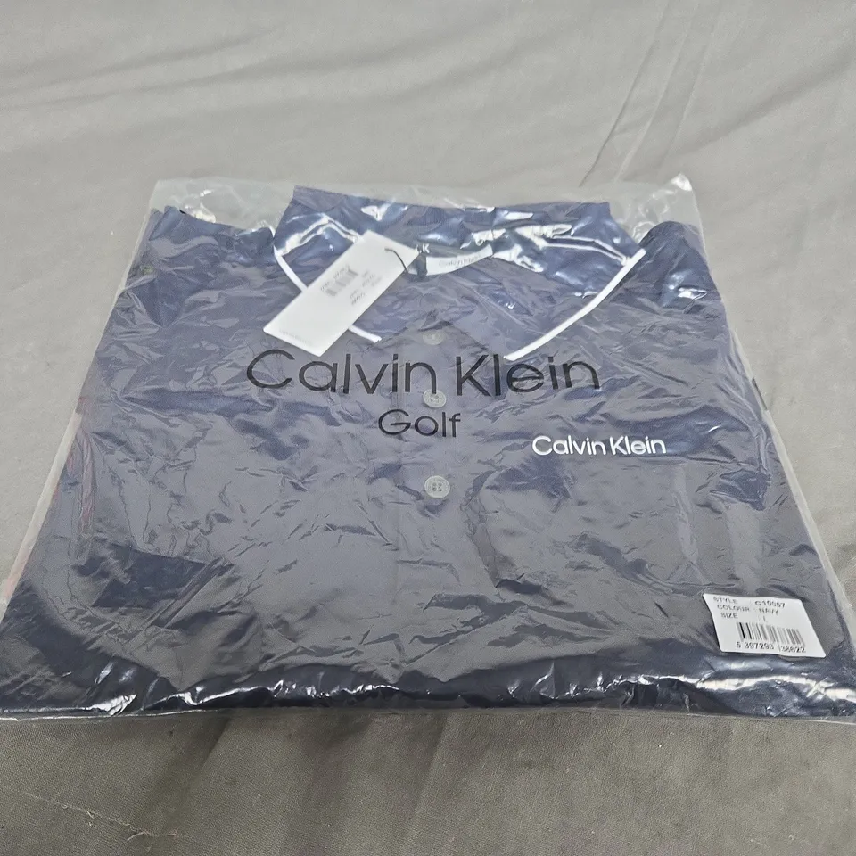 BAGGED CALVIN KLEIN GOLF POLO SHIRT SIZE L 