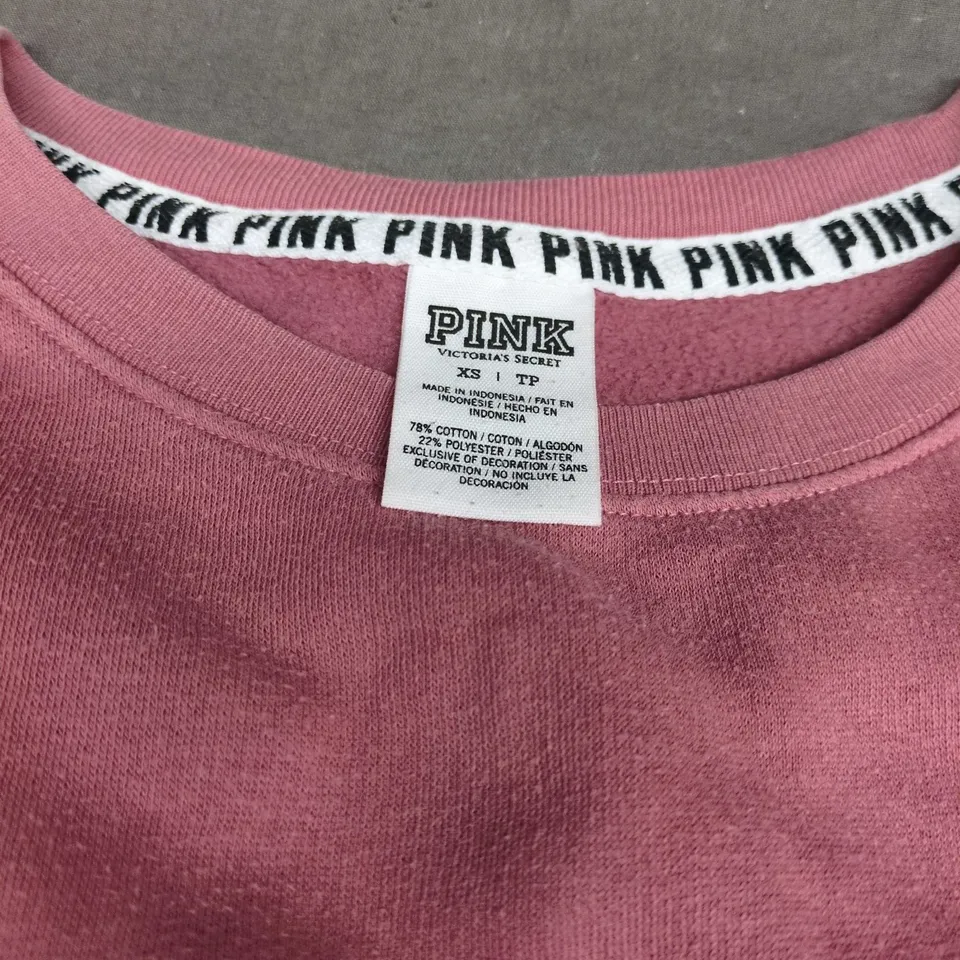 PINK BY VICTORIA'S SECRET SWEATSHIRT – PINK, UK 6 (XS)