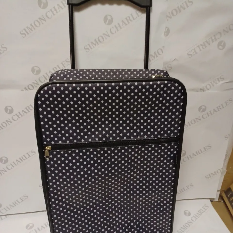DESIGNER POLKA DOT WHEELED TRAVEL CASE  