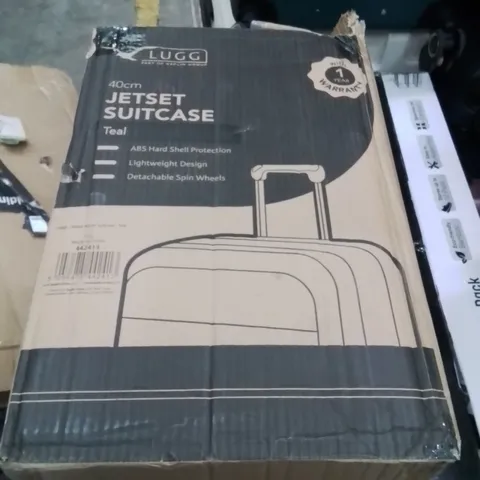 BOXED LUGG 40CM JETSET SUITCASE TEAL