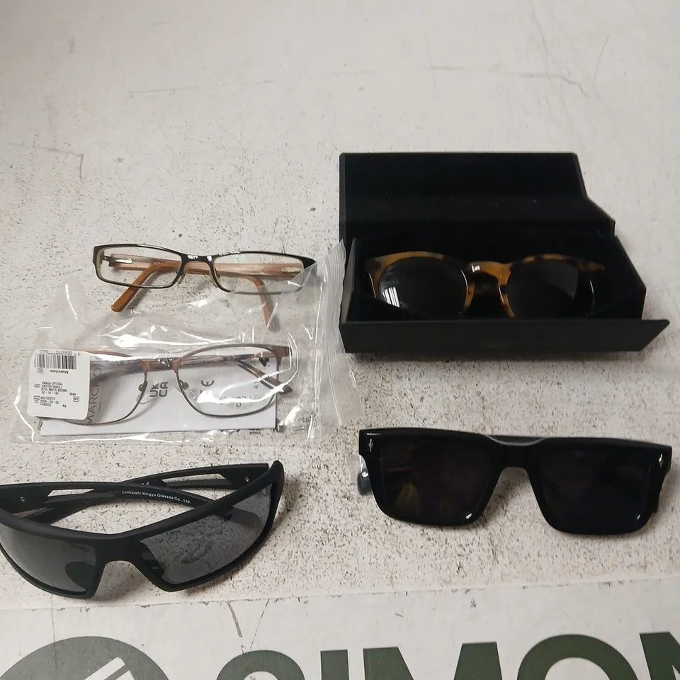 APPROXIMATELY 10 ASSORTED GLASSES/SUNGLASSES IN VARIOUS DESIGNS