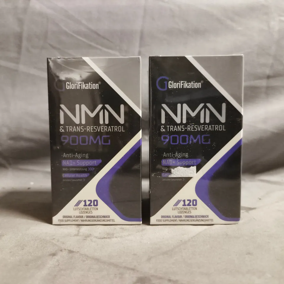 APPROXIMATELY 20 SEALED GLORIFIKATION NMN & TRANS-RESVERATROL 900MG FOOD SUPPLEMENT PACKS