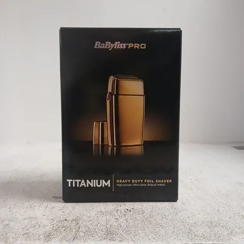 BABYLISS PRO TITANIUM HEAVY DUTY FOIL SHAVER