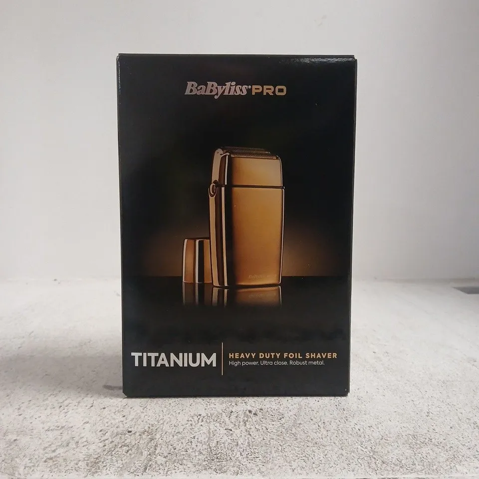 BABYLISS PRO TITANIUM HEAVY DUTY FOIL SHAVER