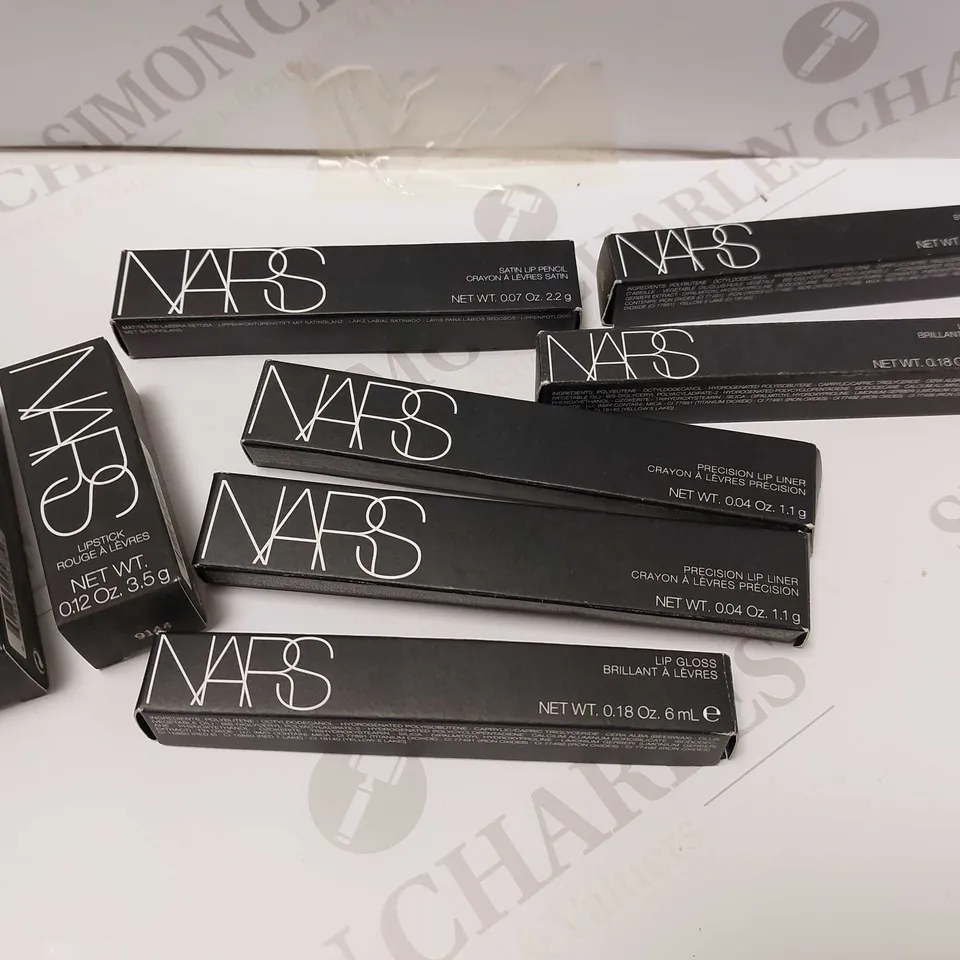 BOX OF APPROX 20 NARS MAKE UP ITEMS