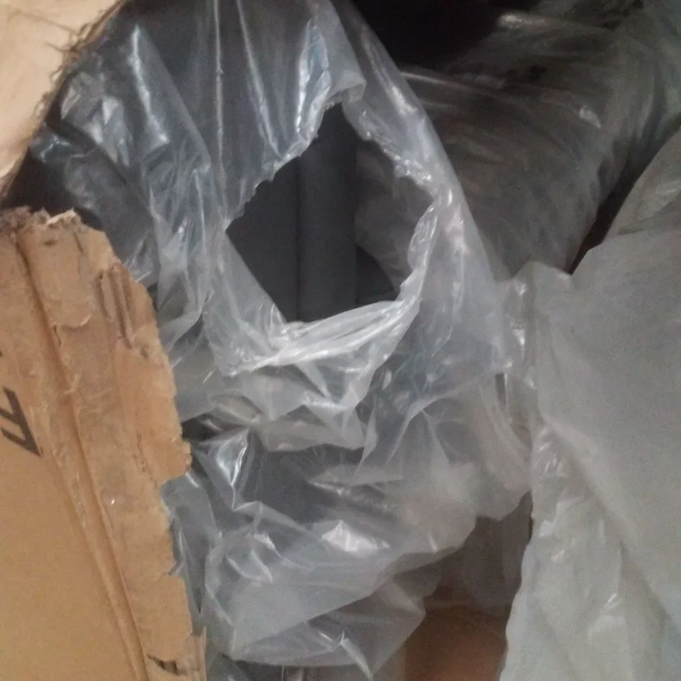 PALLET CONTAINING 2 ASSORTED GREY LEATHER SOFAS