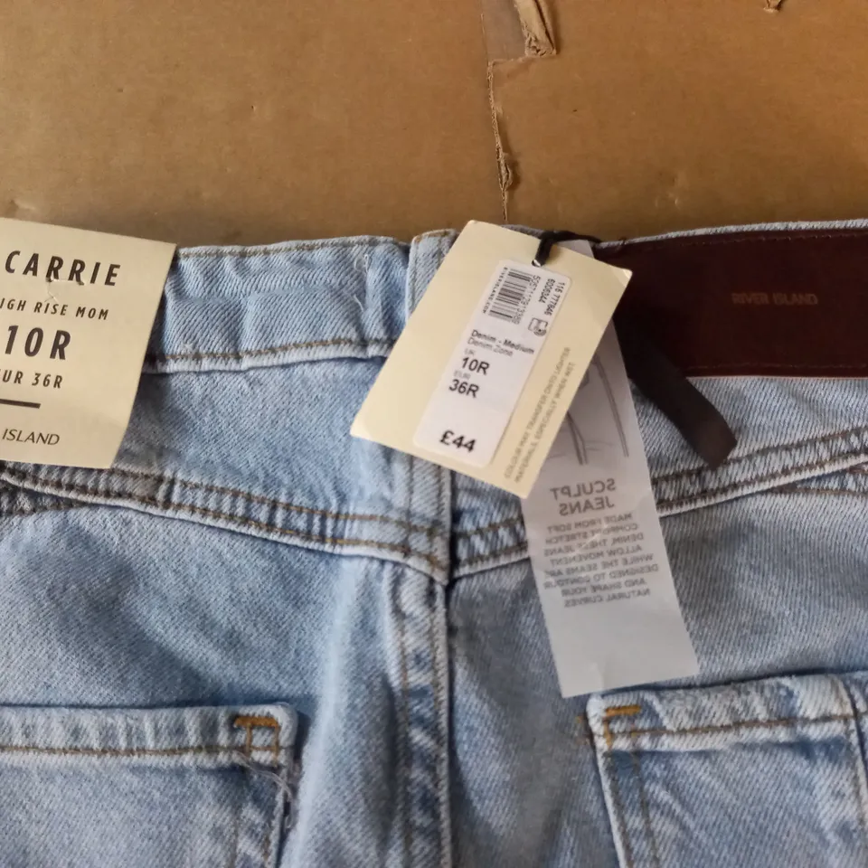 RIVER ISLAND CARRIE HIGH RISE MOM JEANS - 10R