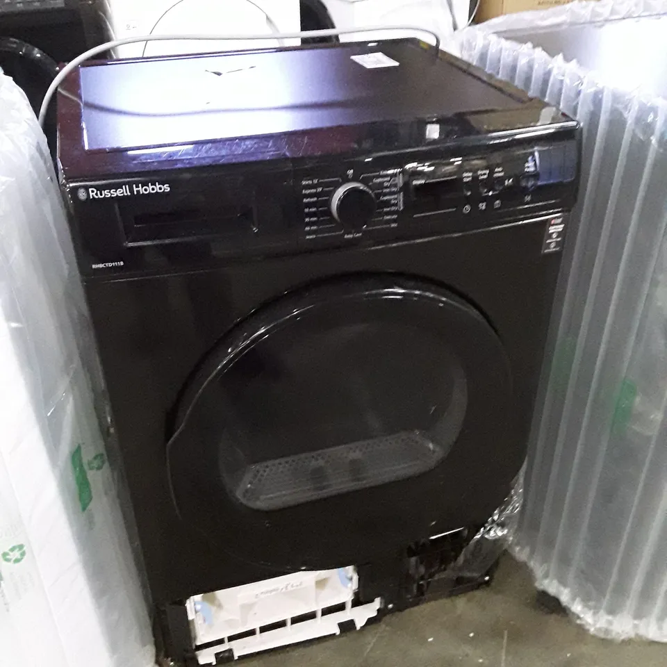 RUSSELL HOBBS RH8CTD111B 11 SERIES, 8KG CONDENSER DRYER IN BLACK