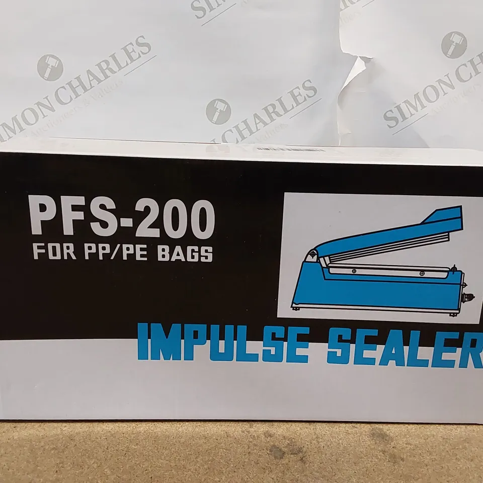 BOXED HANCHEN IMPULSE HEAT SEALER PFS-200 FOR PP/PE BAGS (1 BOX)