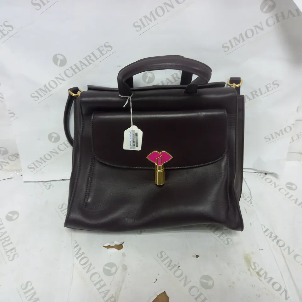 LULU GUINNESS LIPSTICK LOCK HANDBAG 