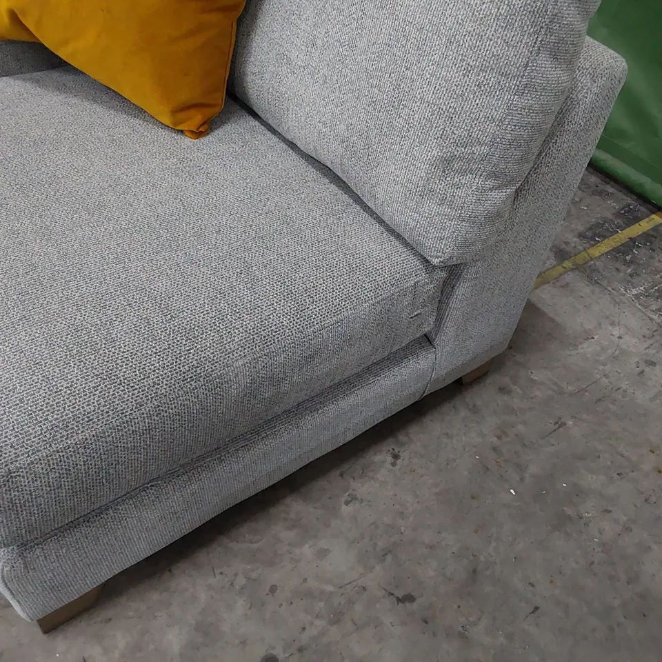 QUALITY BRITISH DESIGNER LOUNGE Co. END SECTION GREY FABRIC