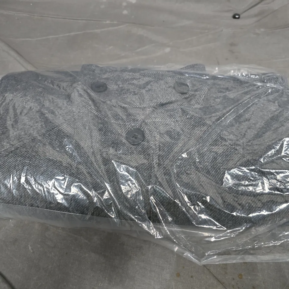 TOPSHOP BELTED TWILL COAT IN GREY – SIZE L