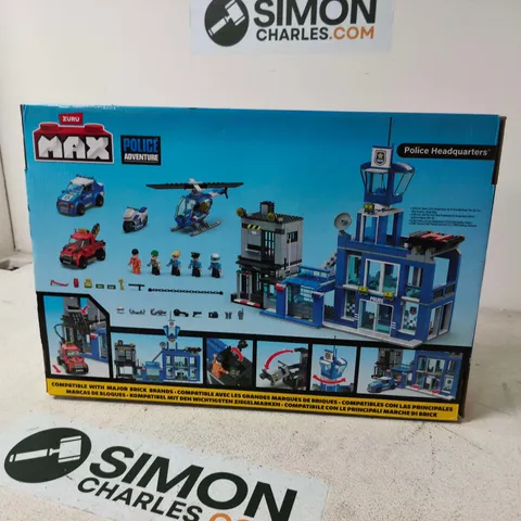 ZURU MAX POLICE HEADQUARTERS BUILDING SET – COMPATIBLE WITH MAJOR BRICK BRANDS