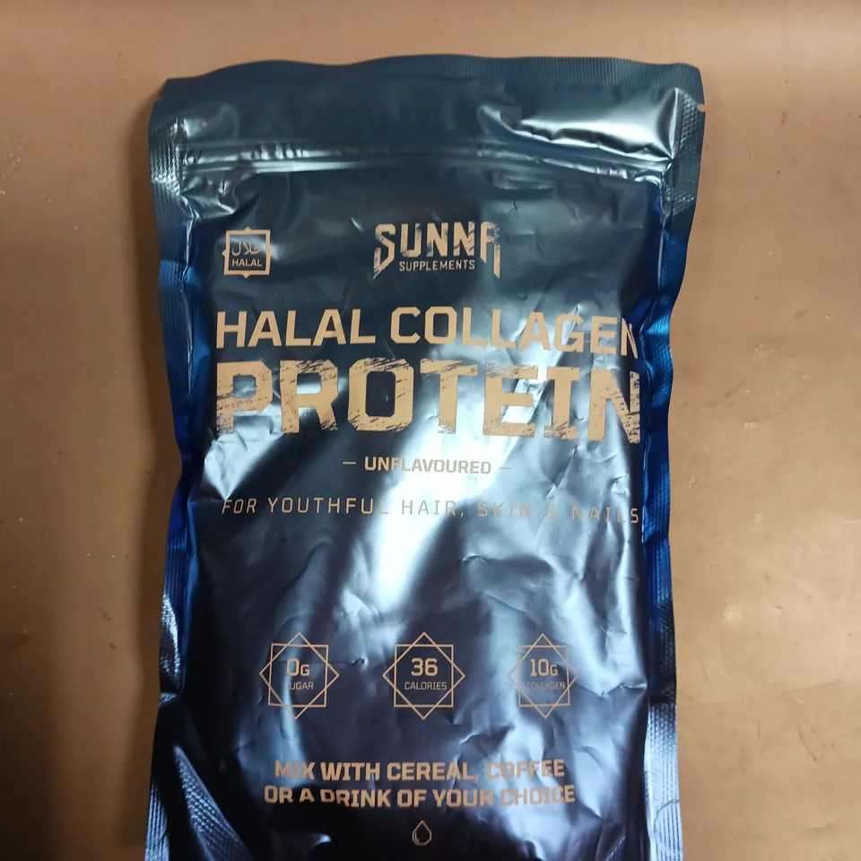 SEALED SUNNA SUPPLEMENTS HALAL COLLAGEN PROTEIN - UNFLAVOURED 