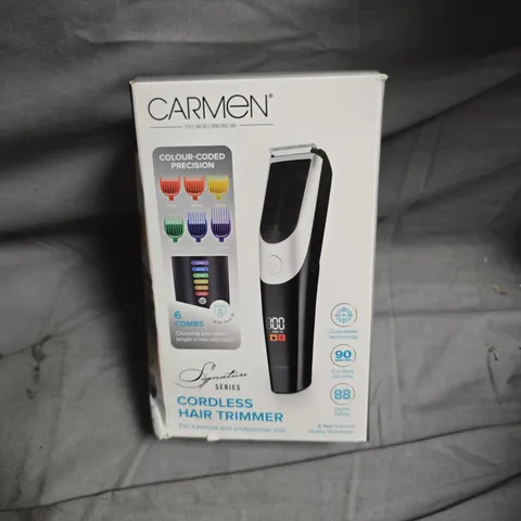 CARMEN CORDLESS HAIR TRIMMER – SIGNATURE SERIES (BOXED)