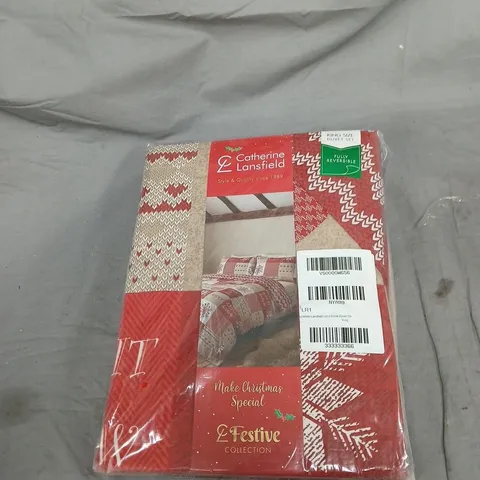 BOX OF APPROXIMATELY 5 CATHERINE LANSFIELD BEDDING PRODUCTS(ASSORTED COLORS AND SIZES) TO INCLUDE: BEDDING AND THROW