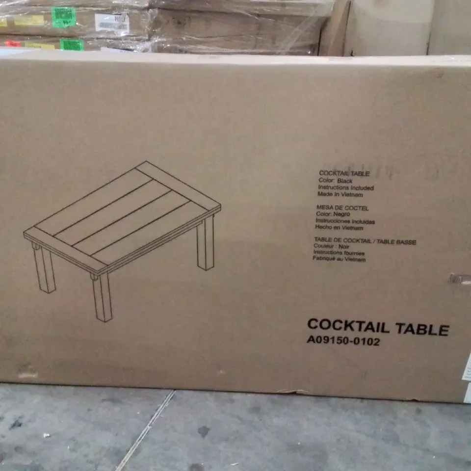 BOXED COCKTAIL TABLE -BLACK-