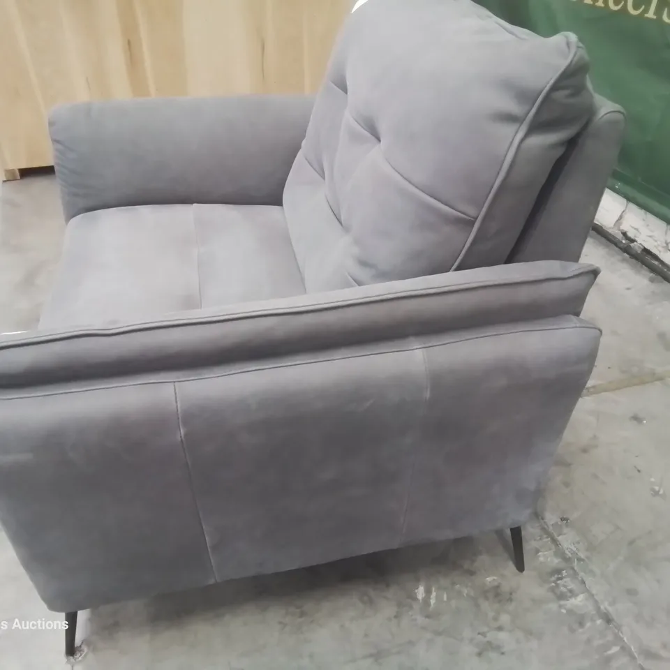 QUALITY ITALIAN DESIGNED & MANUFACTURED BOLZANO POWER RECLINING EASY CHAIR ART DAMASCO GREY SUEDE