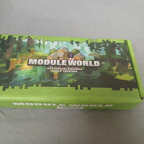 MODULE WORLD 100-PIECE CONSTRUCTION TOY SET – GREEN BOX