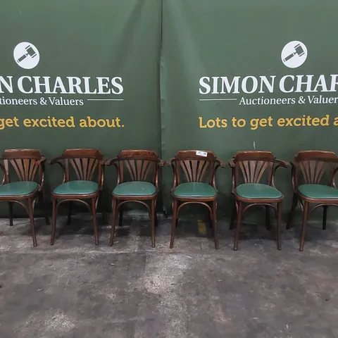 SET OF 6 VINTAGE BENTWOOD STYLE CHAIRS