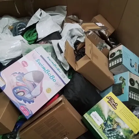 PALLET CONTAINING A LARGE QUANTITY OF ASSORTED HOSE PIPES, POOL INFLATABLES ECT