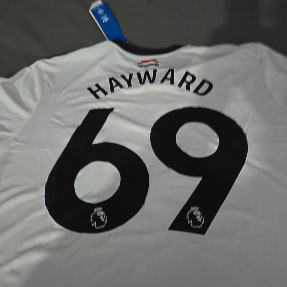 MANCHESTER UNITED FC AWAY JERSEY - PERSONALISED SHIRT - HAYWARD 69