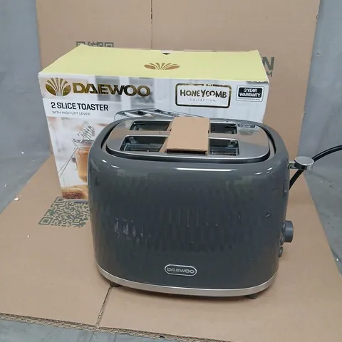 DAEWOO 2-SLICE TOASTER – HONEYCOMB COLLECTION (BOXED)