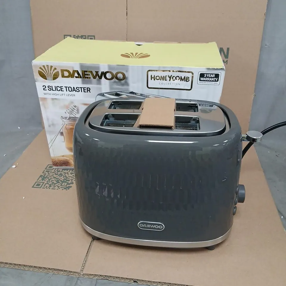 DAEWOO 2-SLICE TOASTER – HONEYCOMB COLLECTION (BOXED)