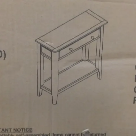 BOXED COTSWOLD COMPACT HALL TABLE IN NATURAL OAK