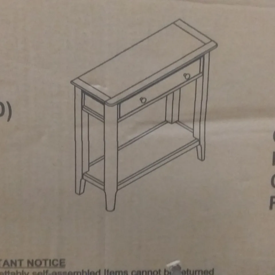 BOXED COTSWOLD COMPACT HALL TABLE IN NATURAL OAK 