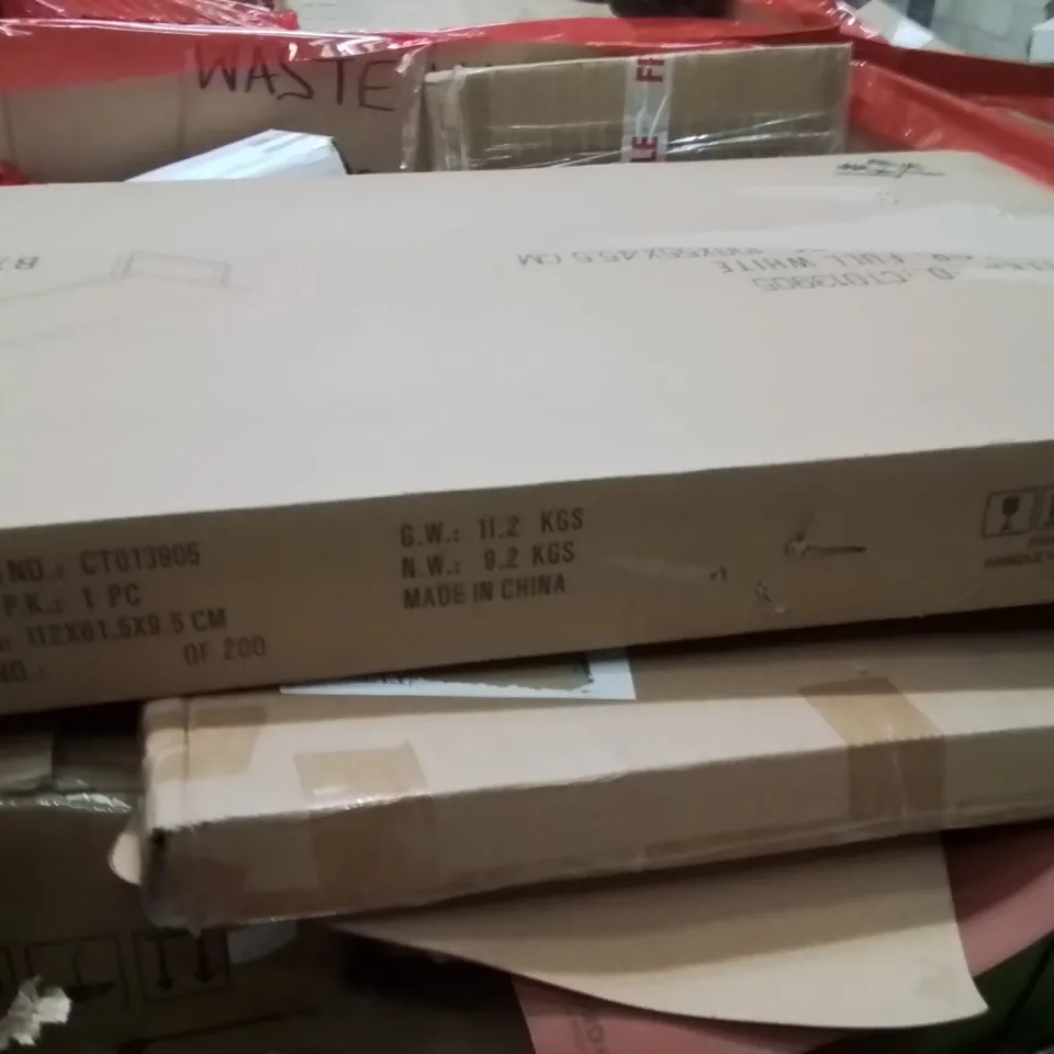 PALLET OF ASSORTED HOUSEHOLD GOODS AND PRODUCTS TO INCLUDE;SCOOTER,DESK,MOSQUITO NET