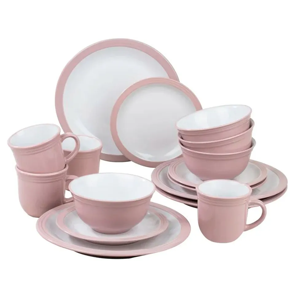 THREE POST HELENE STONEWARE DINNER SET 16PC CAMDEN 