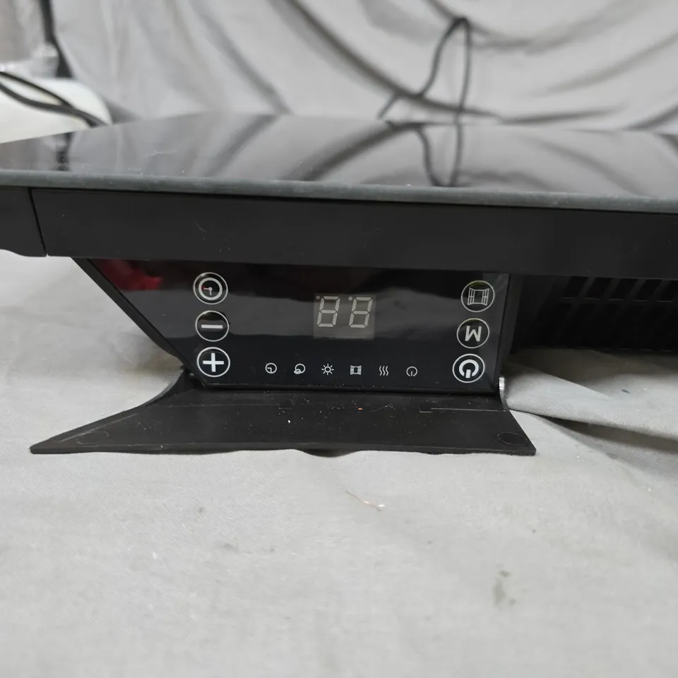 EBONY GLASS PANEL ROOM HEATER