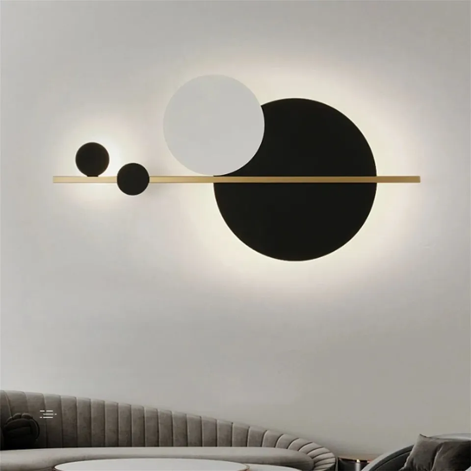 BOXED LED WALL LIGHT 30W METAL CIRCLES AND LINES LED WALL LAMP 