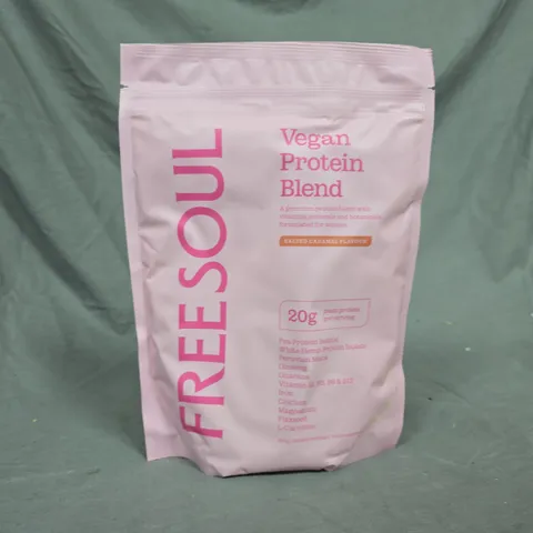 FREESOUL VEGAN PROTEIN BLEND IN SALTED CARAMEL - 600G