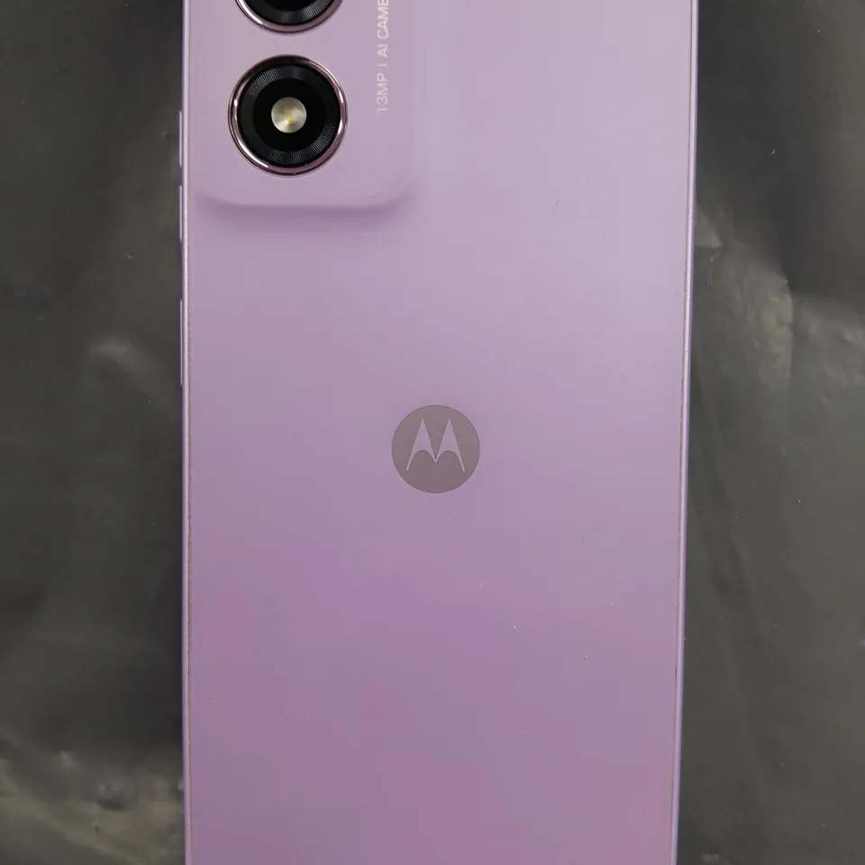 BOXED MOTOROLA MOTO E14 MOBILE PHONE IN PASTEL PURPLE