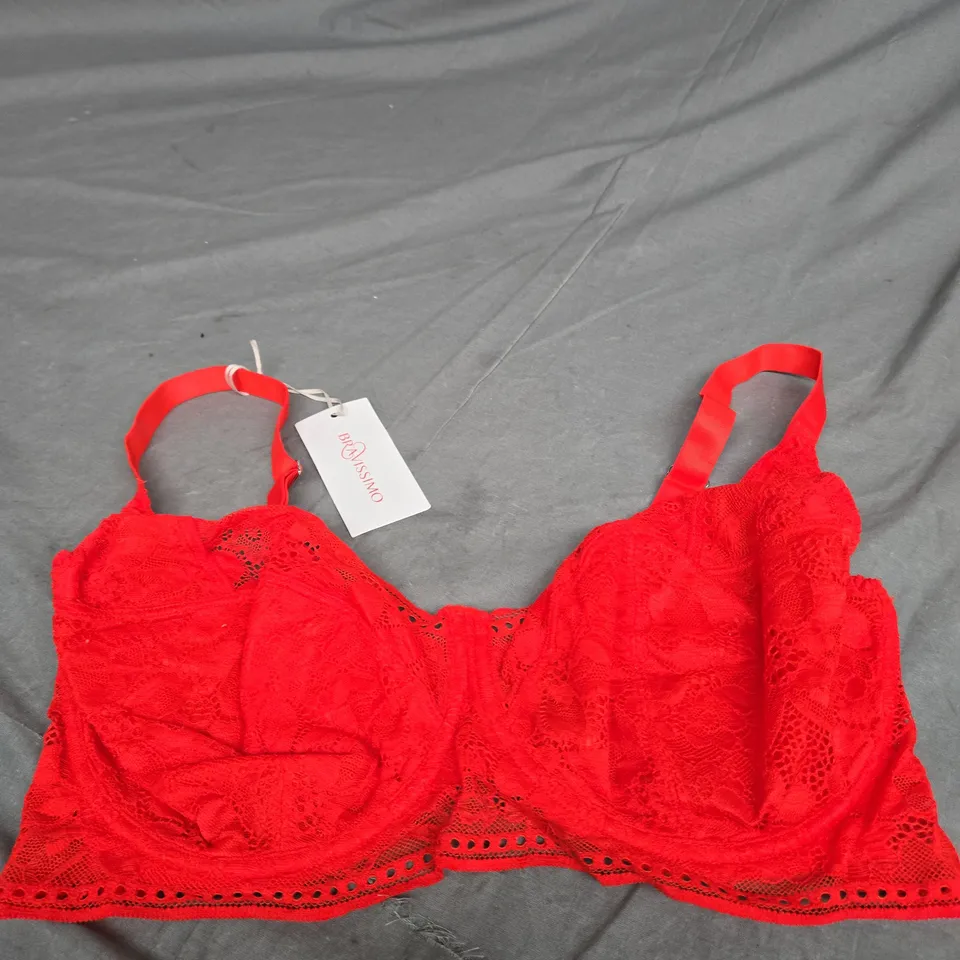 BRAVISSIMO SCARLETT BRA SIZE 34GG RED